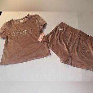 Beyond stunning color juicy couture short set size large nwt